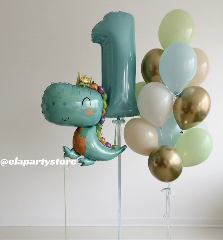 TATLI MAVİ DİNO FOLYO BALON KONSEPT