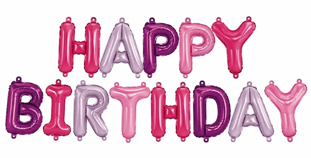 Unicorn Renkli Happy Birthday Set