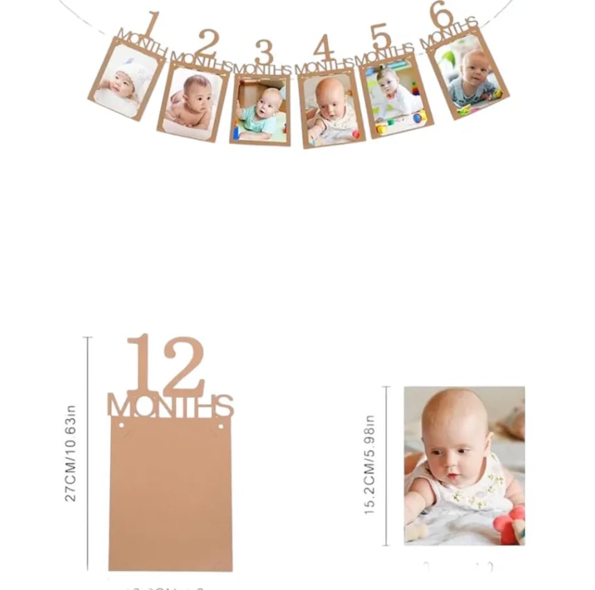 Yarım Yaş 6 Ay Kraft Karton Albüm