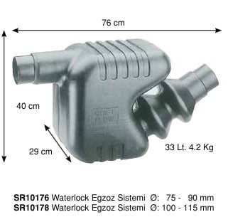 WATERLOCK EGSOZ SİSTEMİ ÇAP: 100-115 MM