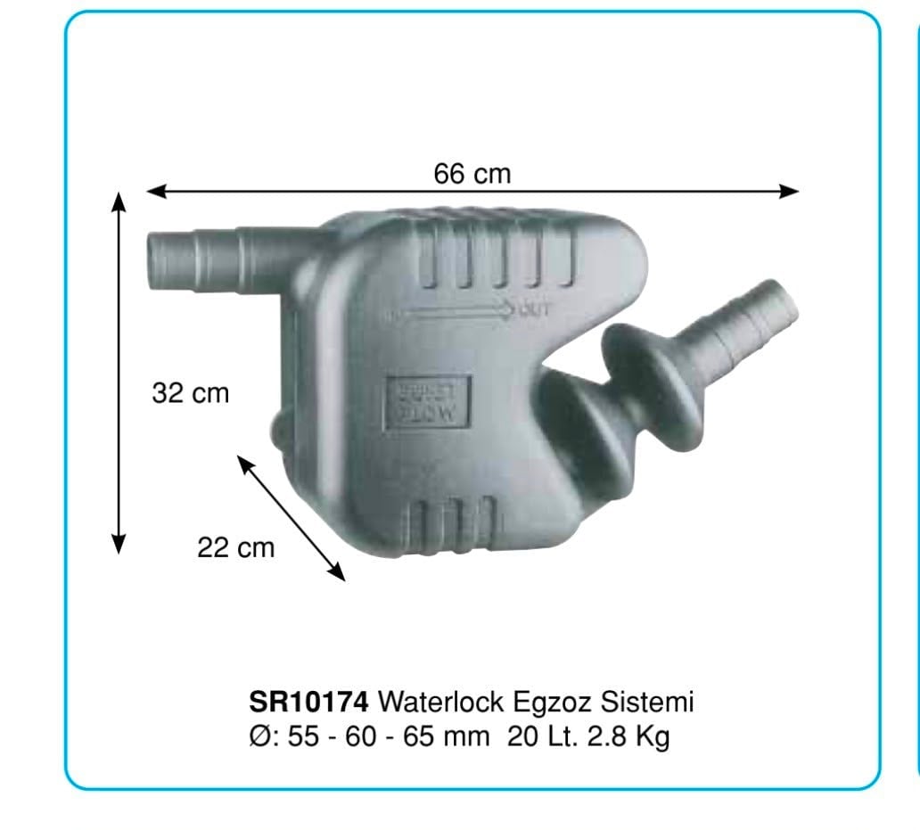 WATERLOCK EGSOZ SİSTEMİ ÇAP:55-60-65 MM