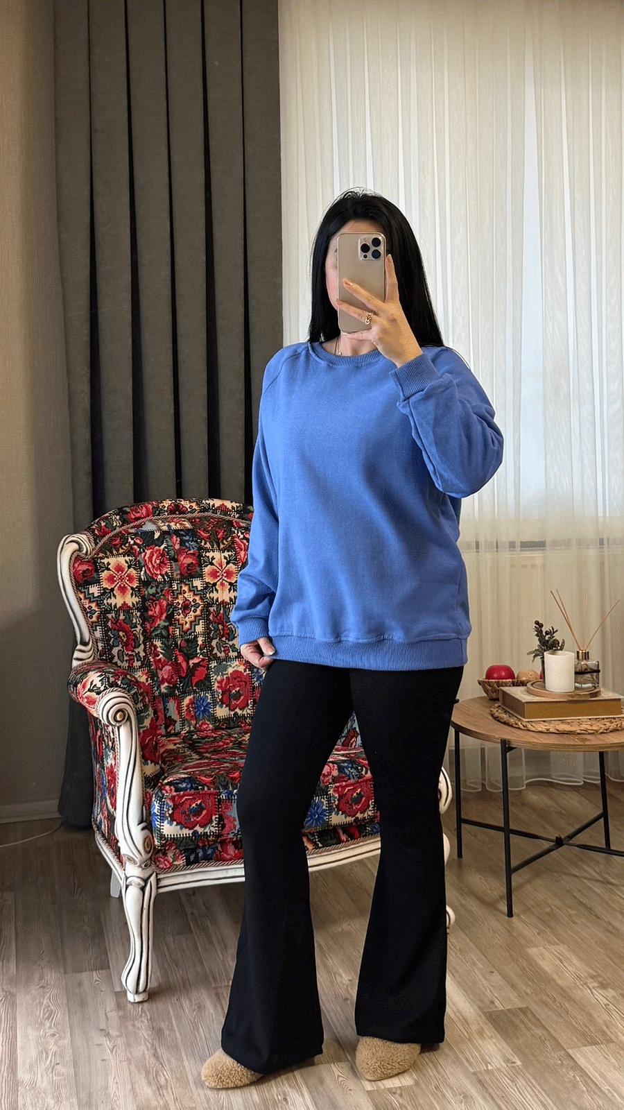 Mavi Bisiklet Yaka Sweat
