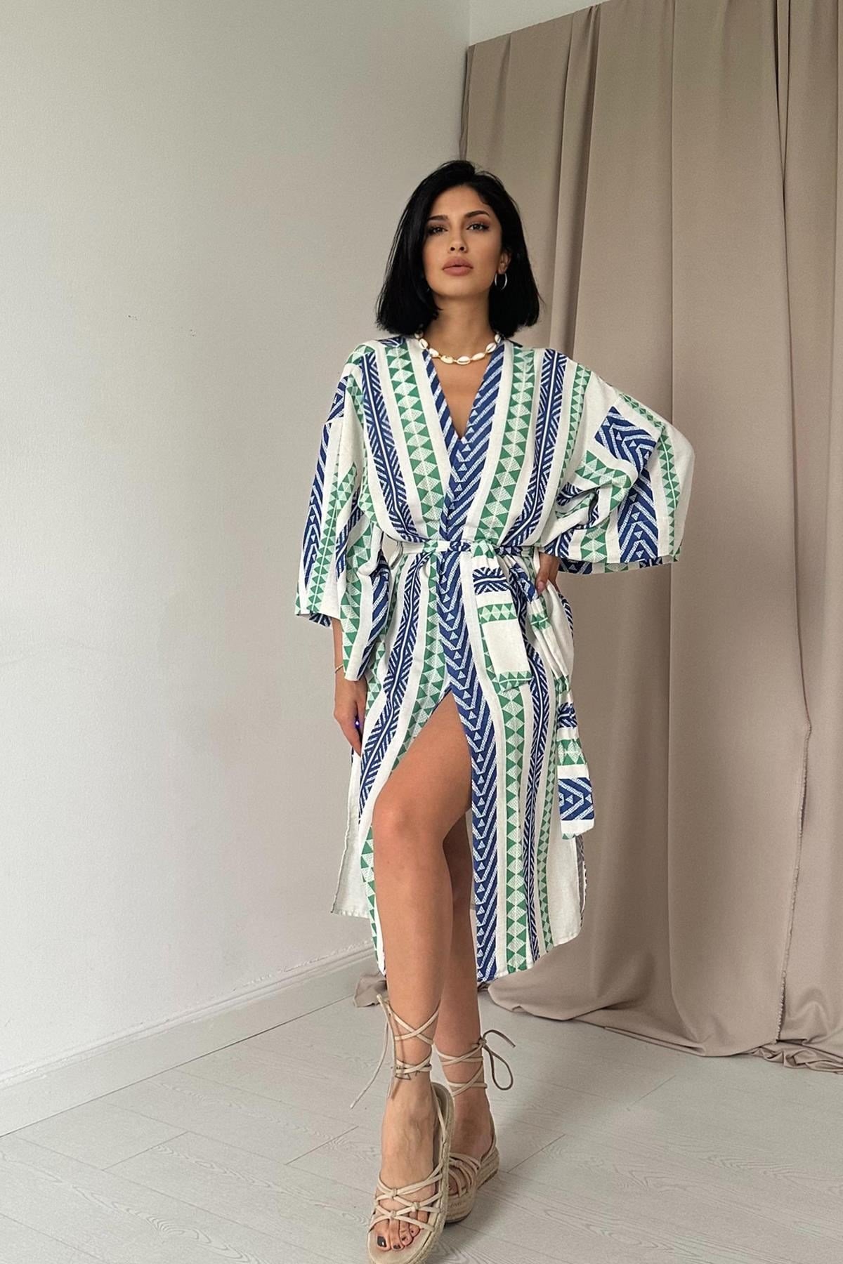 Desenli Desenli Kimono