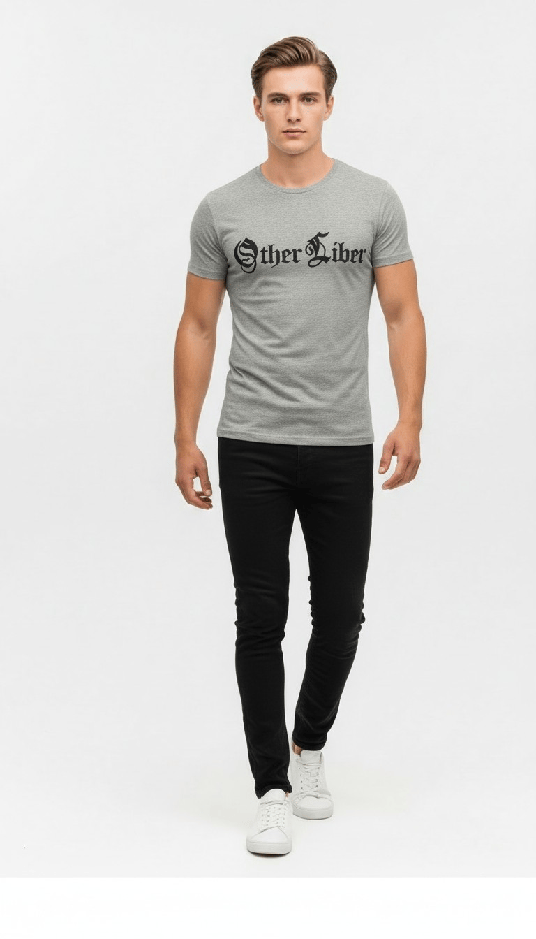 Erkek Modern Baskılı Günlük T-Shirt