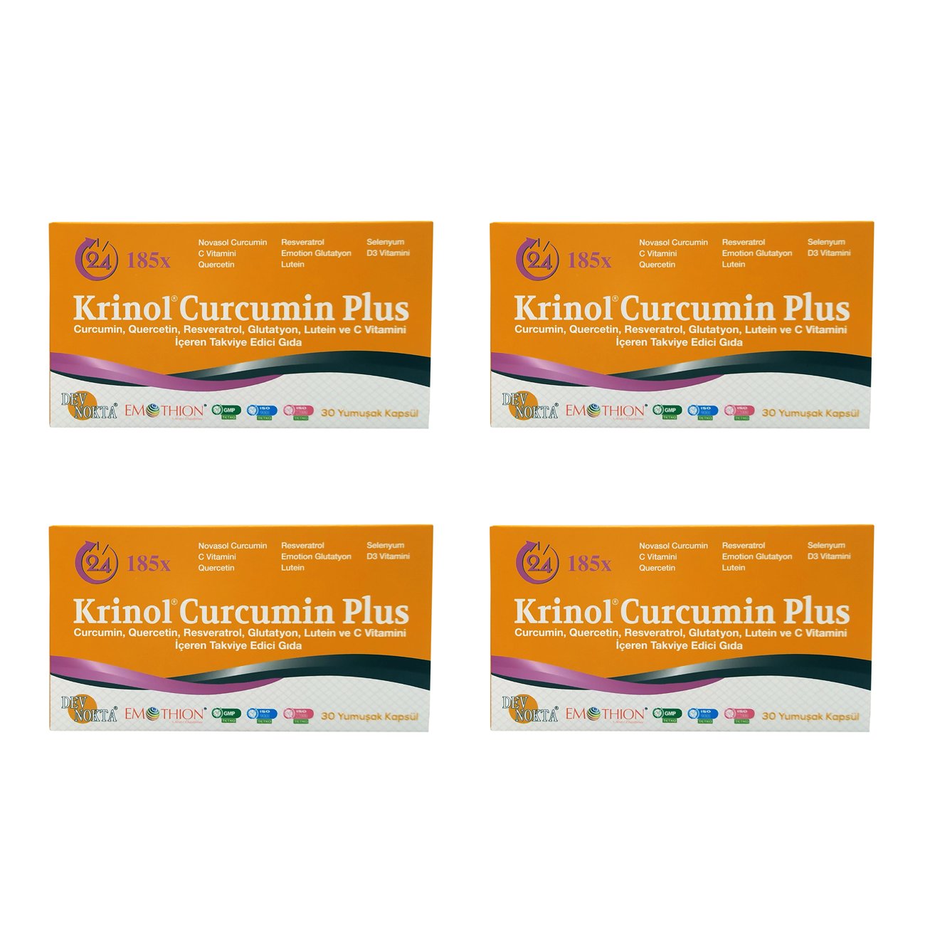 Krinol Curcumin Plus 4 Kutu
