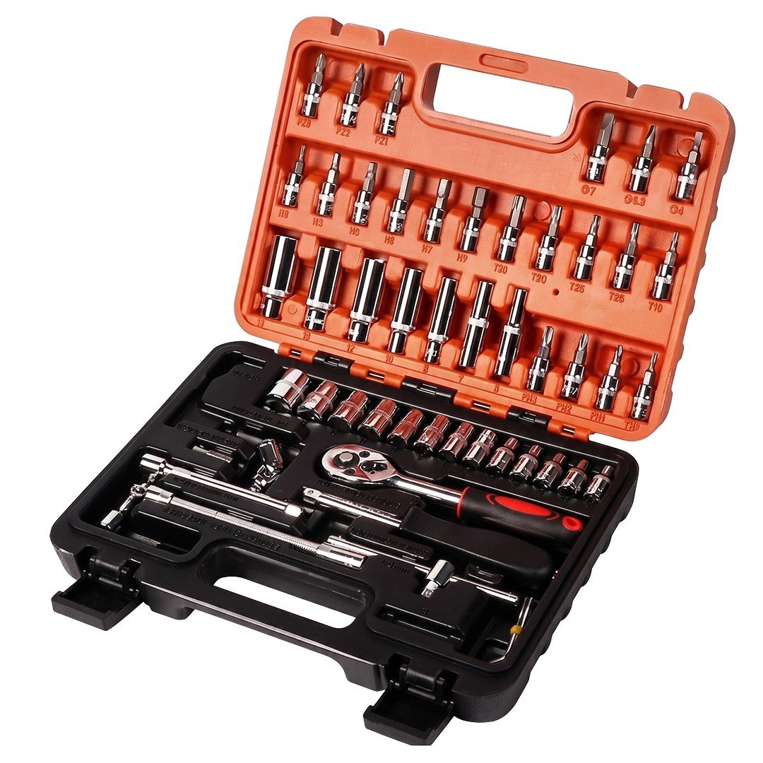 STAHLKRAFT STH 5170 K 53 Parça 1/4 Cırcırlı Lokma Anahtar Takımı Bits Uç Seti 53 Parça