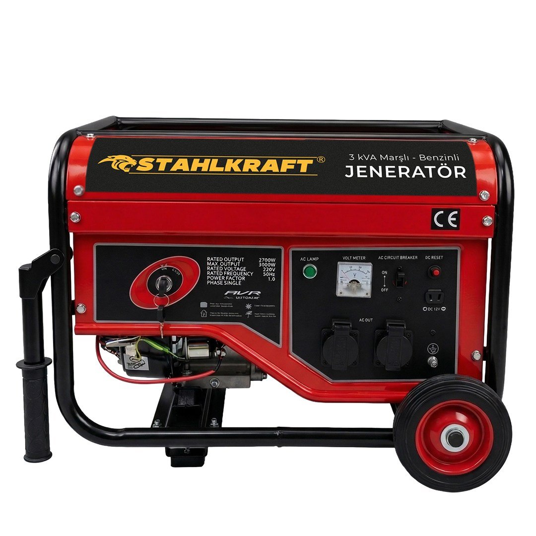 STAHLKRAFT STH 8955 3 kVA Marşlı Benzinli Jenaratör