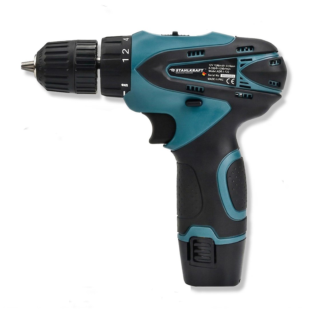 STAHLKRAFT STH 9150 M Lion Armut Batarya Metal Şanzuman Çift Akülü Vidalama 24 Adet Set Hediye