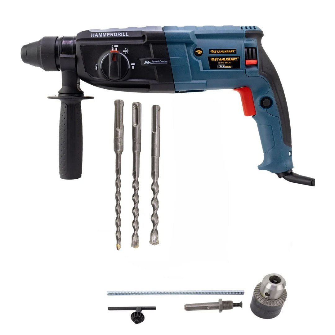 STAHLKRAFT STH 9741 M 1500W Sds Plus Kırıcı Delici 2-28mm Hilti Matkap