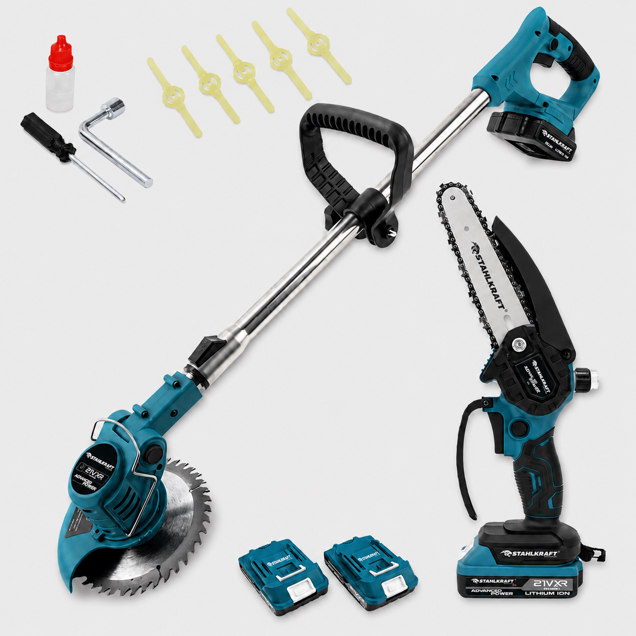 STAHLKRAFT STH 9982 2'li set Akülü Dal Budama Testeresi + Tırpan set