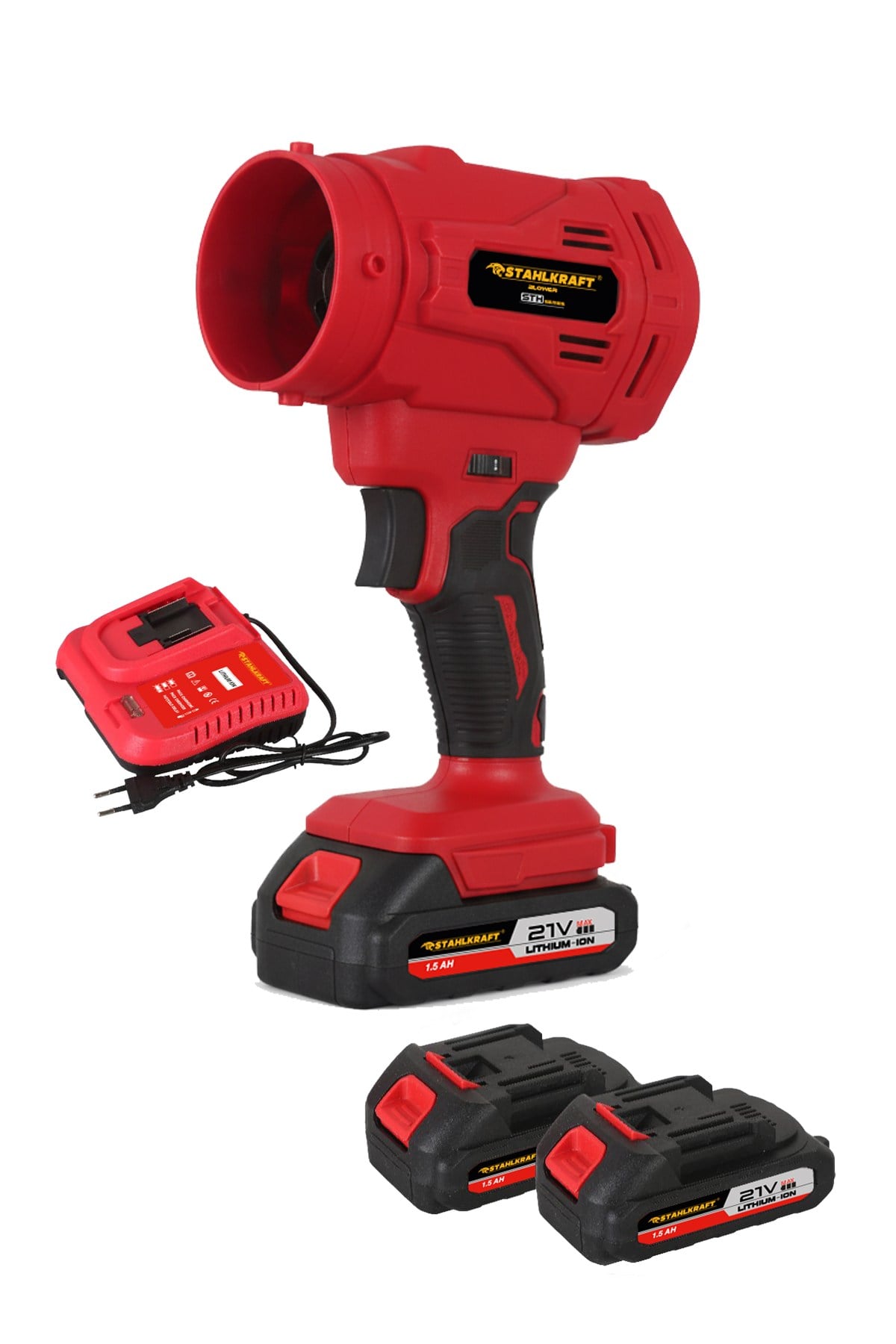 STAHLKRAFT STH 5593 K 21V Akülü 6 Kademe Devir Ayarlı Hava Üfleme Makinesi (Blower) 