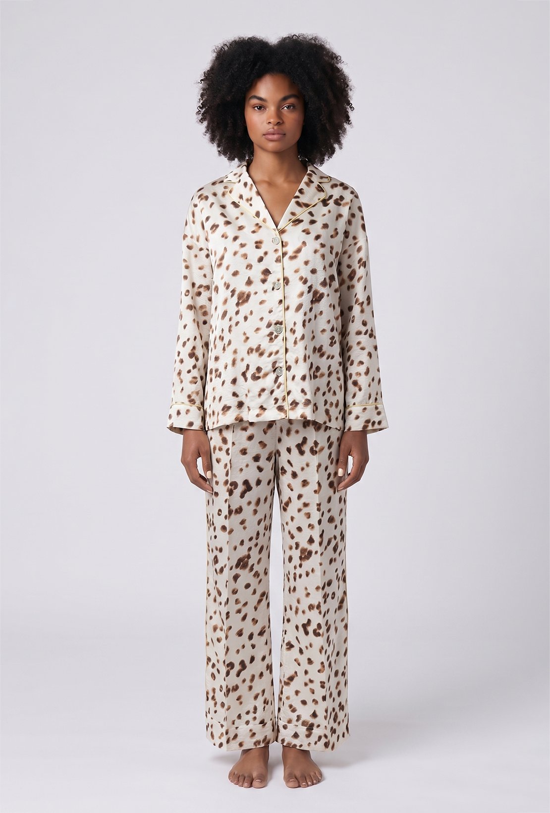 Leopar Pijama Takımı