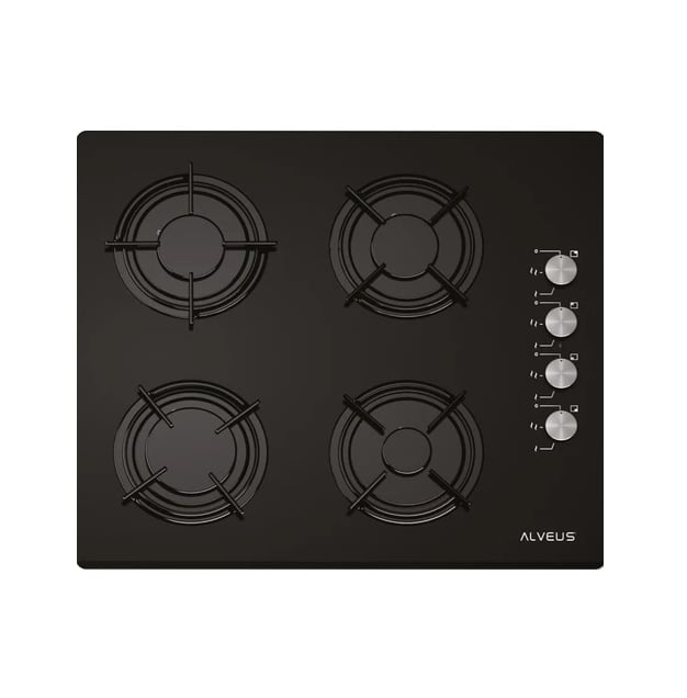 Alveus GLS 640 Siyah Cam Ankastre Ocak