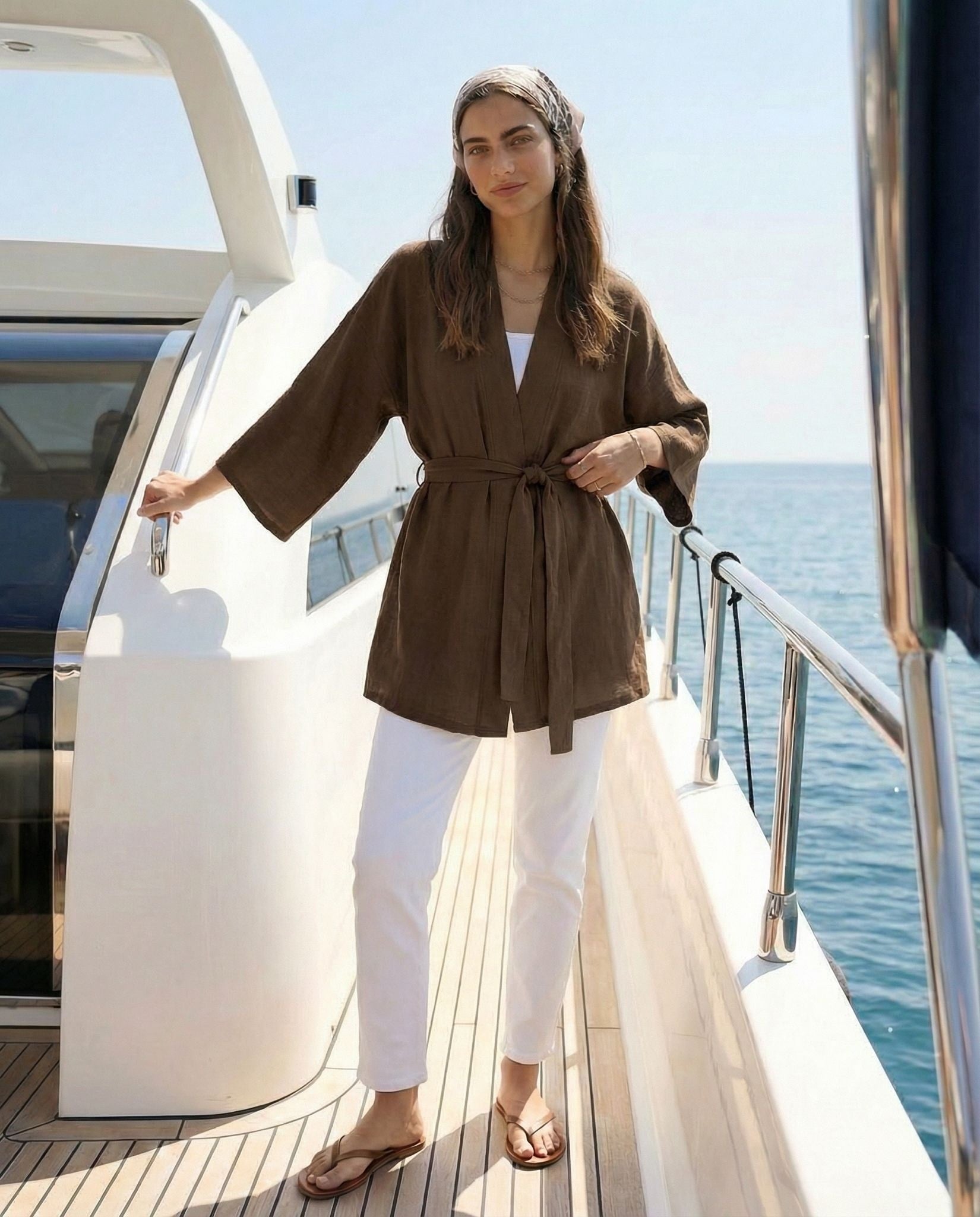 Kadın Kemerli Kimono