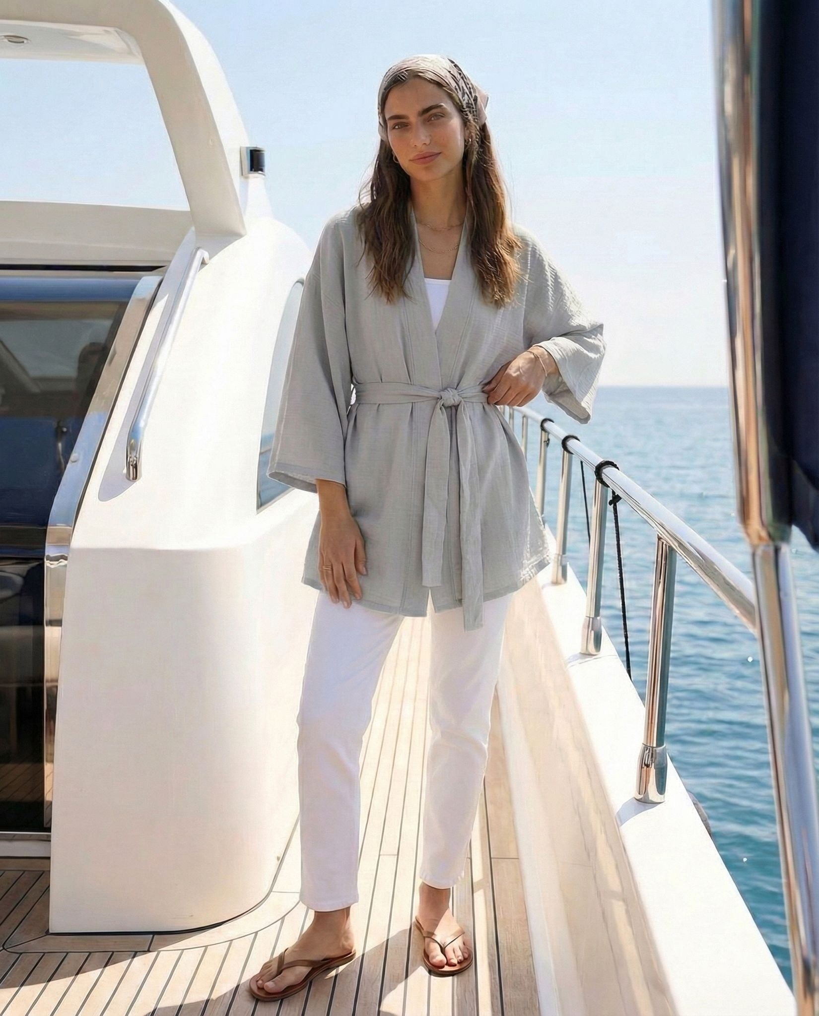 Kadın Kemerli Kimono