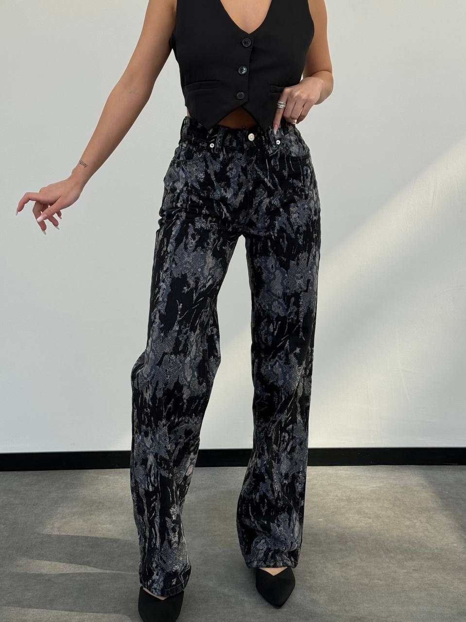 Rahat Kesim Wide-Leg Pantolon