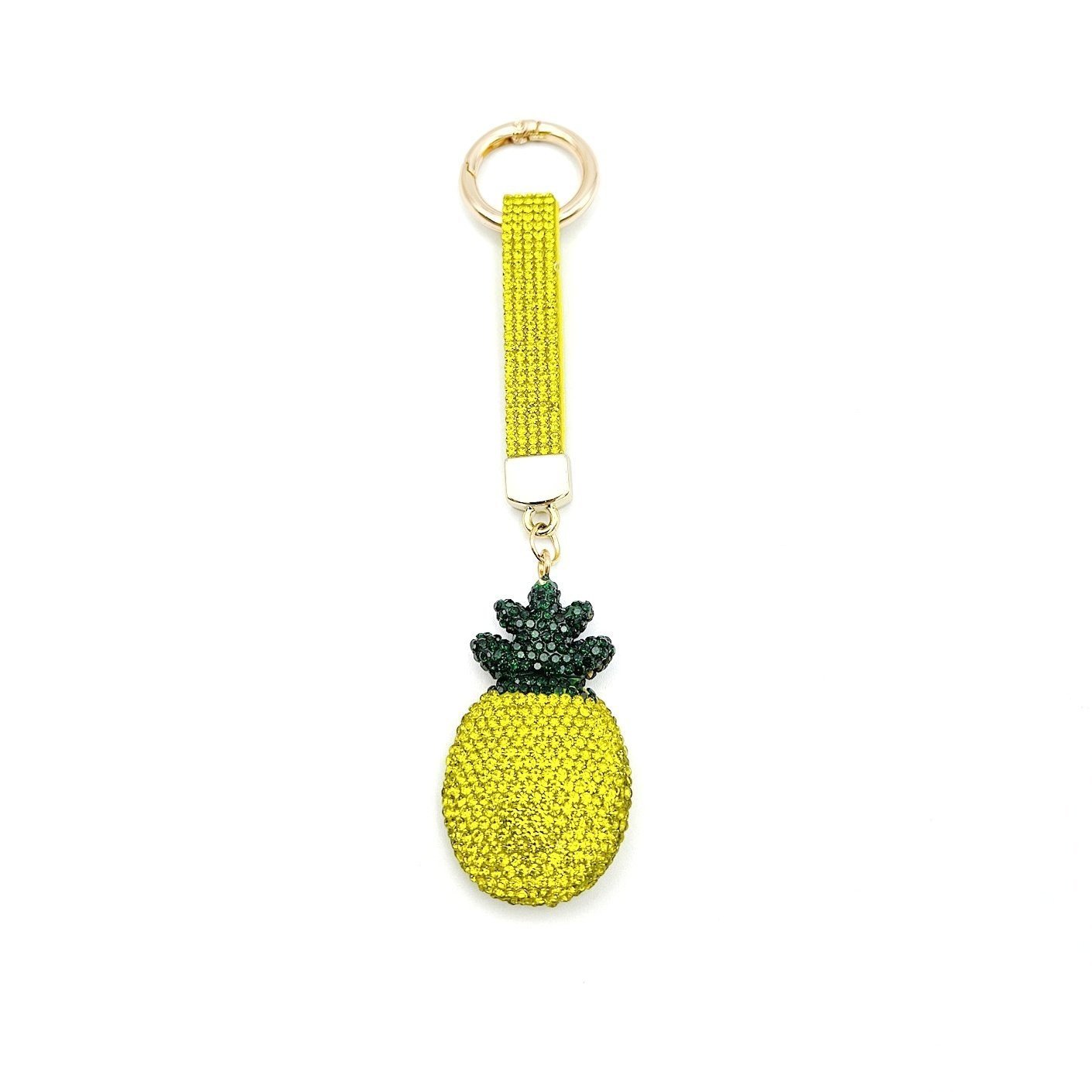 Kristal Taşlı Ananas Çanta Aksesuarı