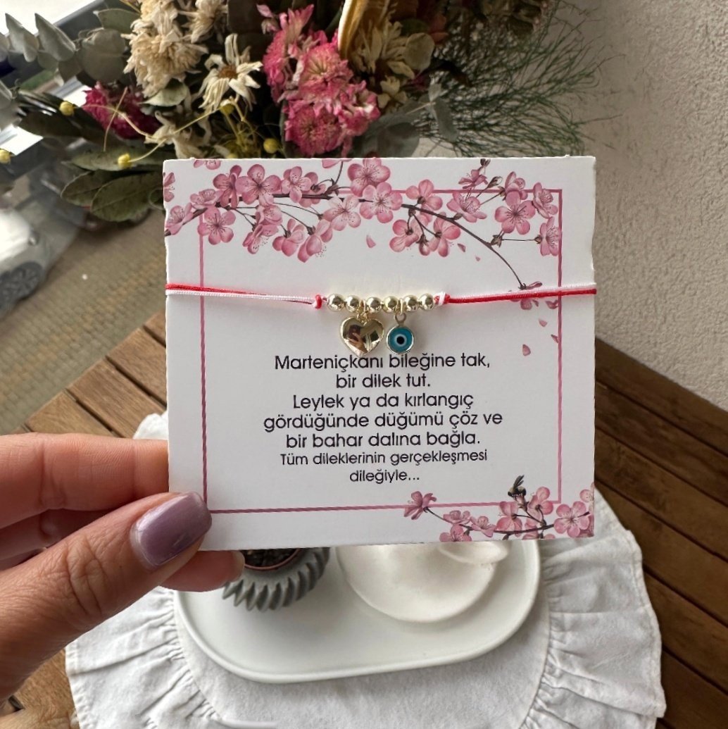 Marteniçka Nazar Boncuklu Kalp Bileklik