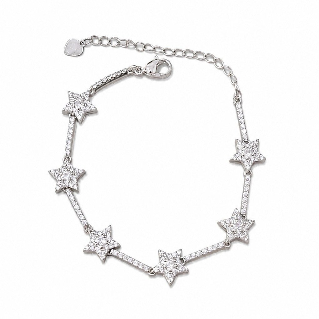 Xuping  Zirkon Taşlı Yıldız Silver Bileklik