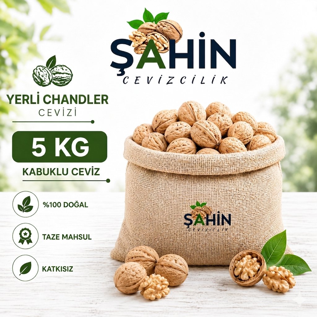 Yerli Chandler Cevizi (KABUKLU) 5 Kğ