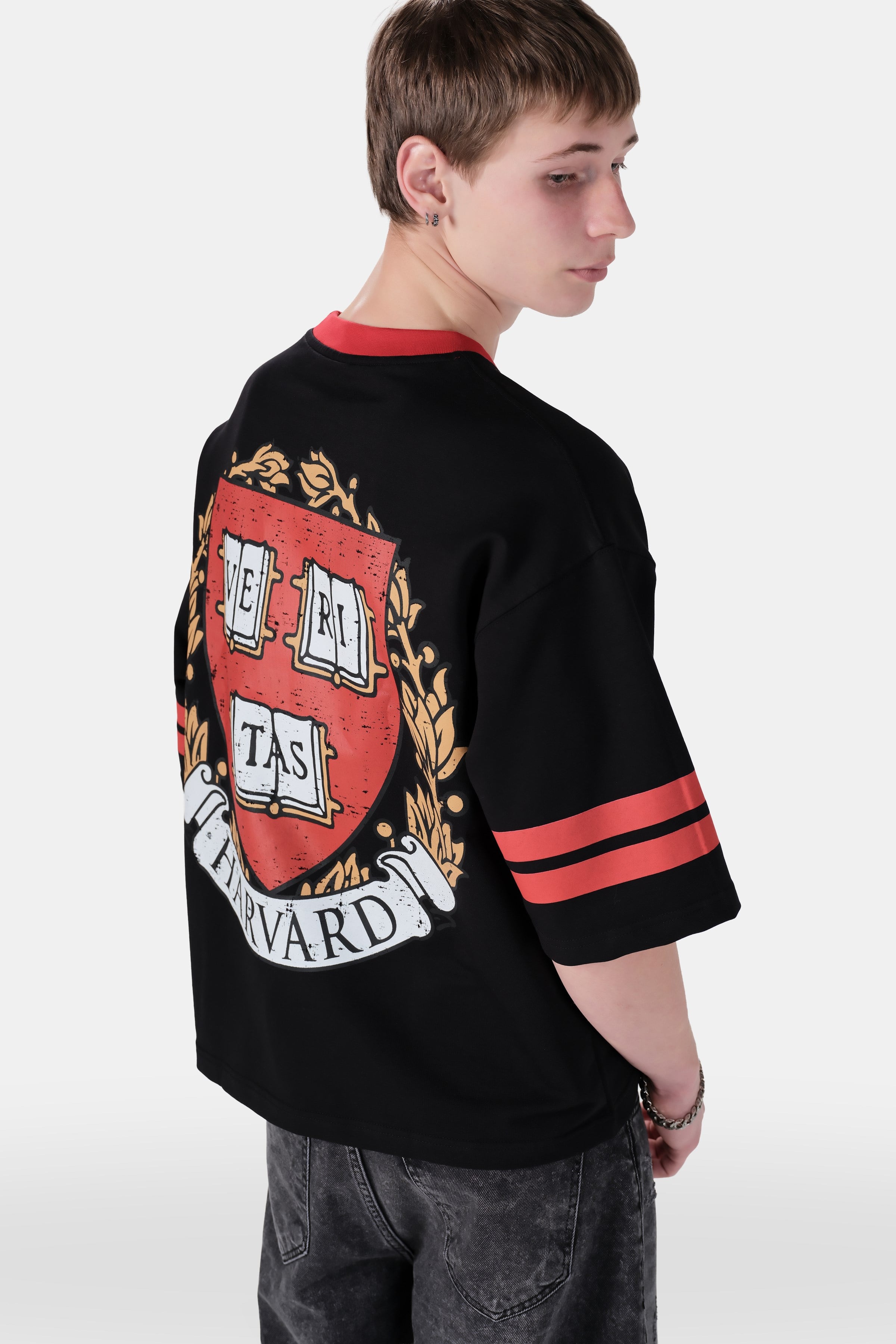 Baskılı Crop Fit Tshirt