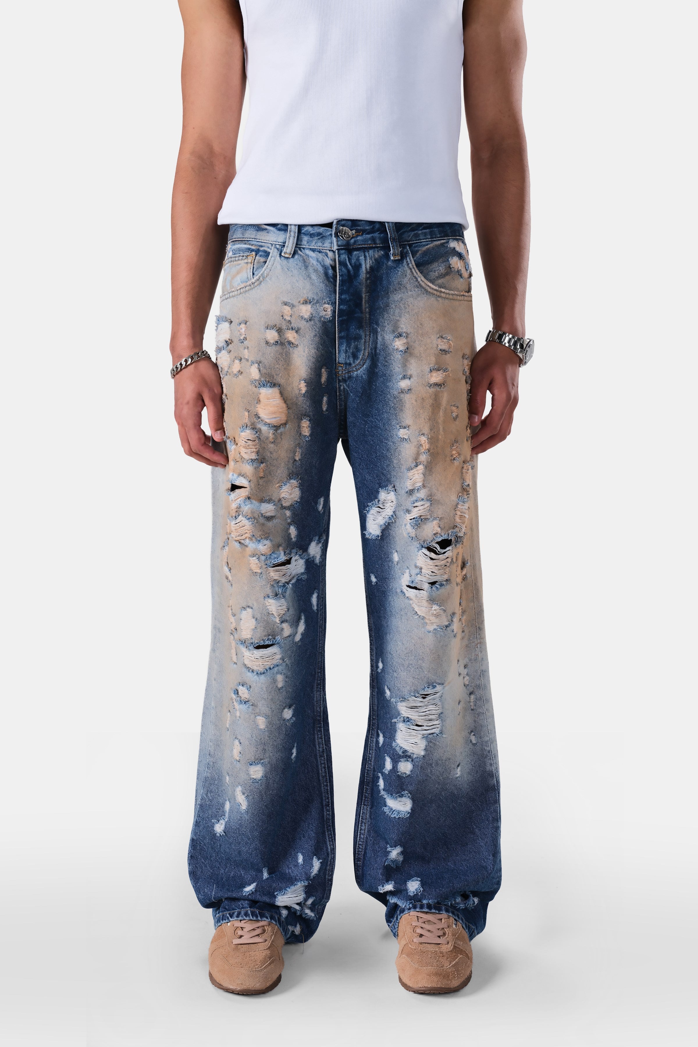 Çan Paça Destroy Detaylı Jean