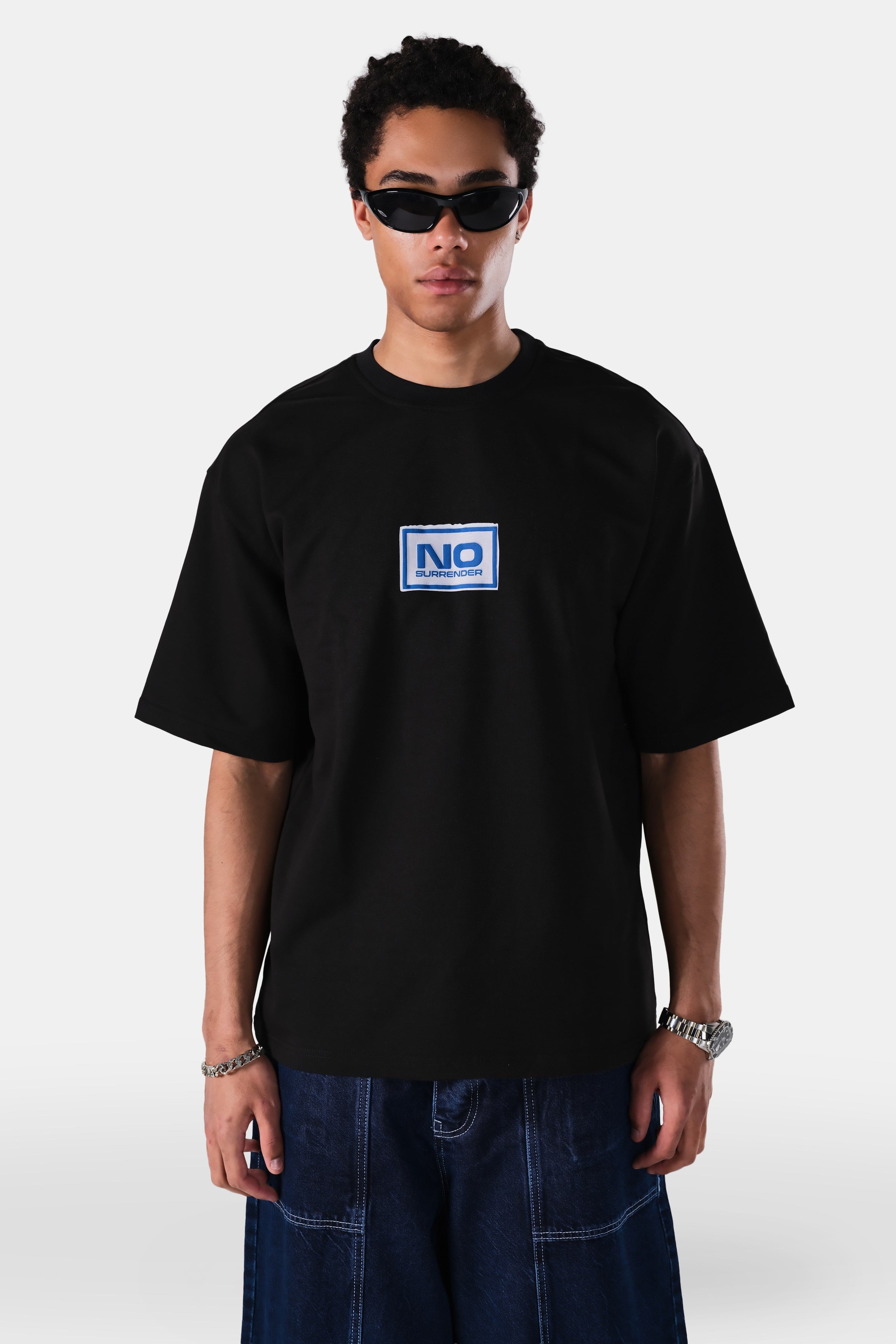 Kabaran Baskı Detaylı Oversize Fit Tshirt