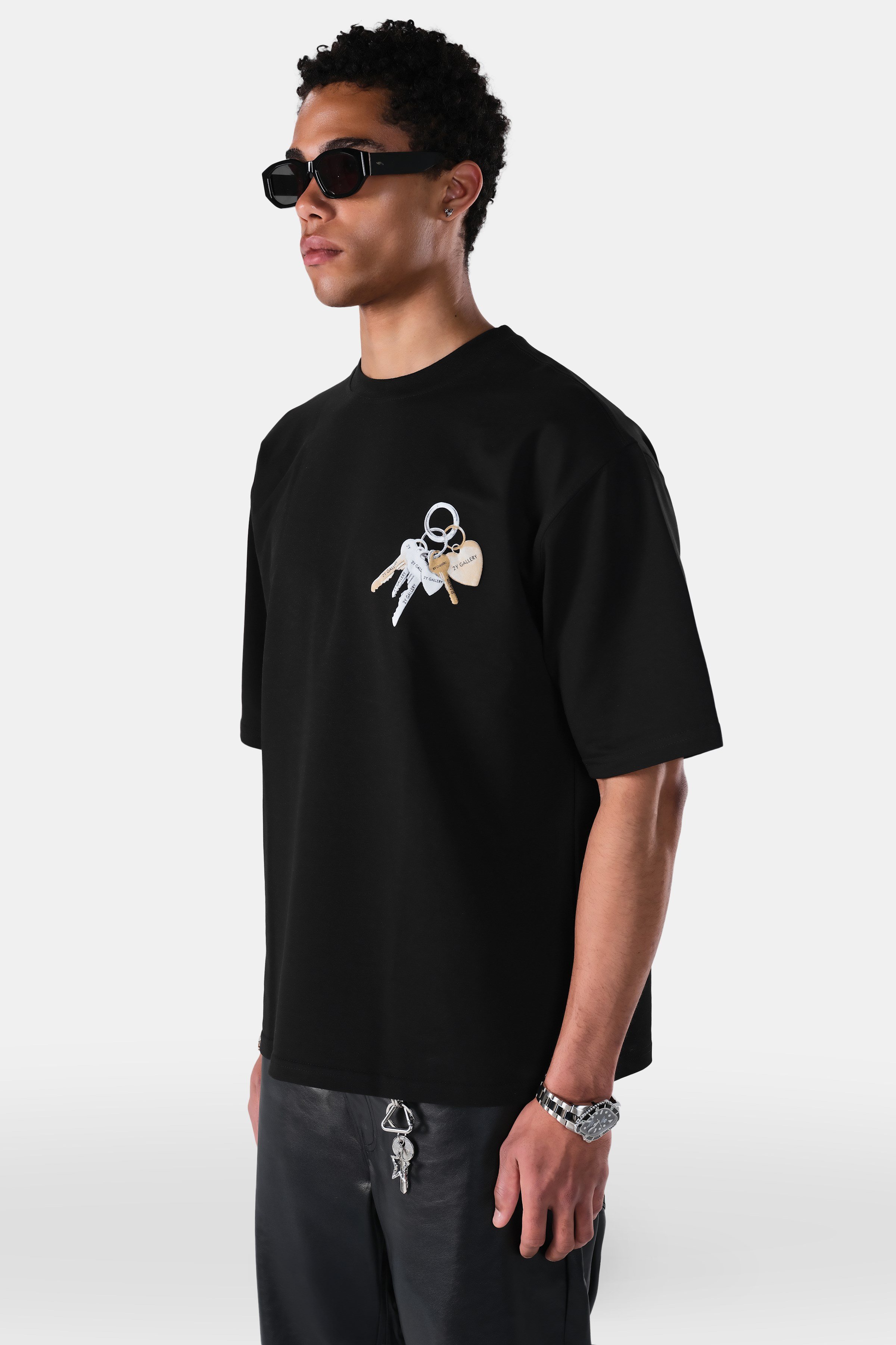 Kabartma Baskılı Oversize Fit Tshirt