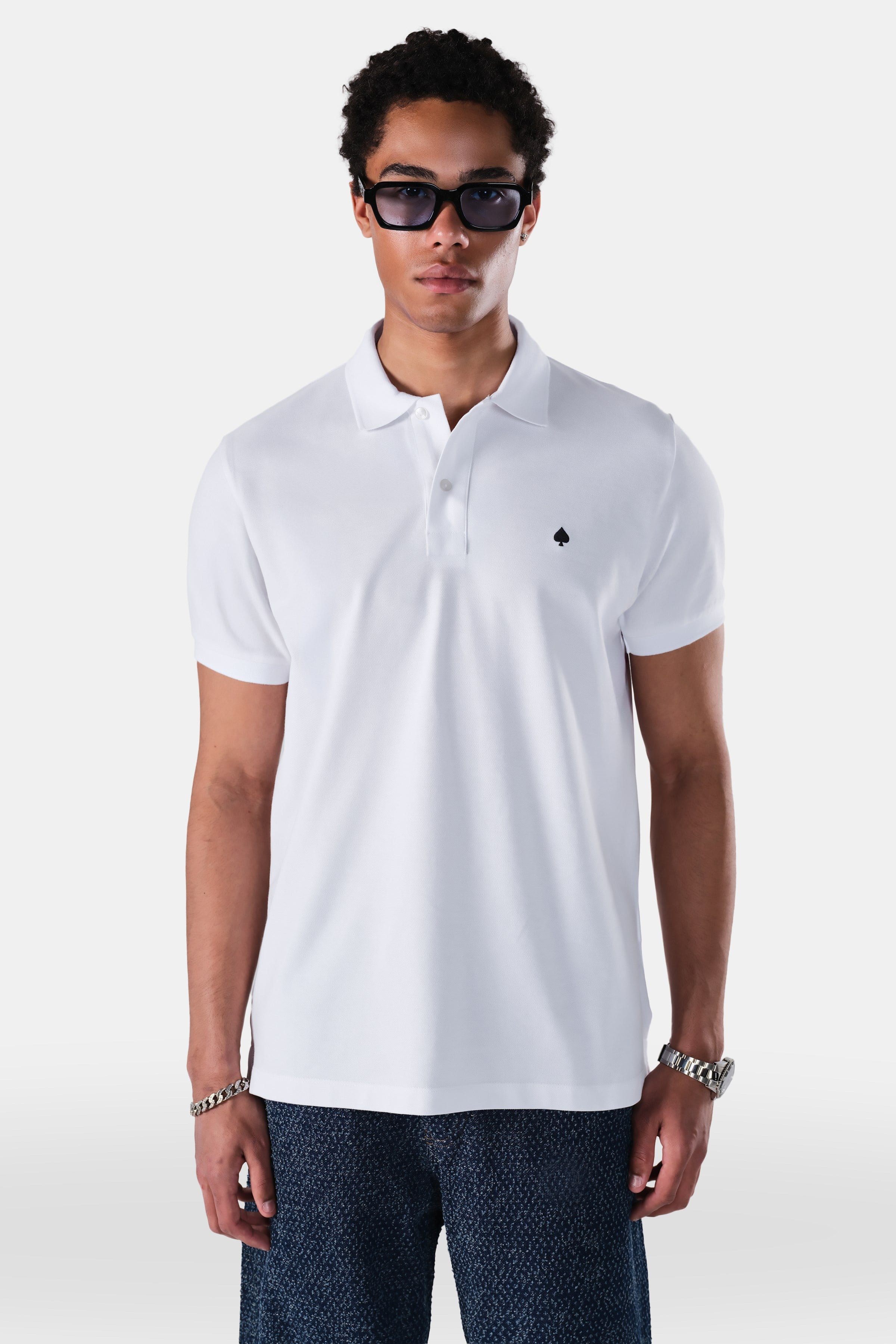 Logo Nakışlı Polo Yaka Tshirt