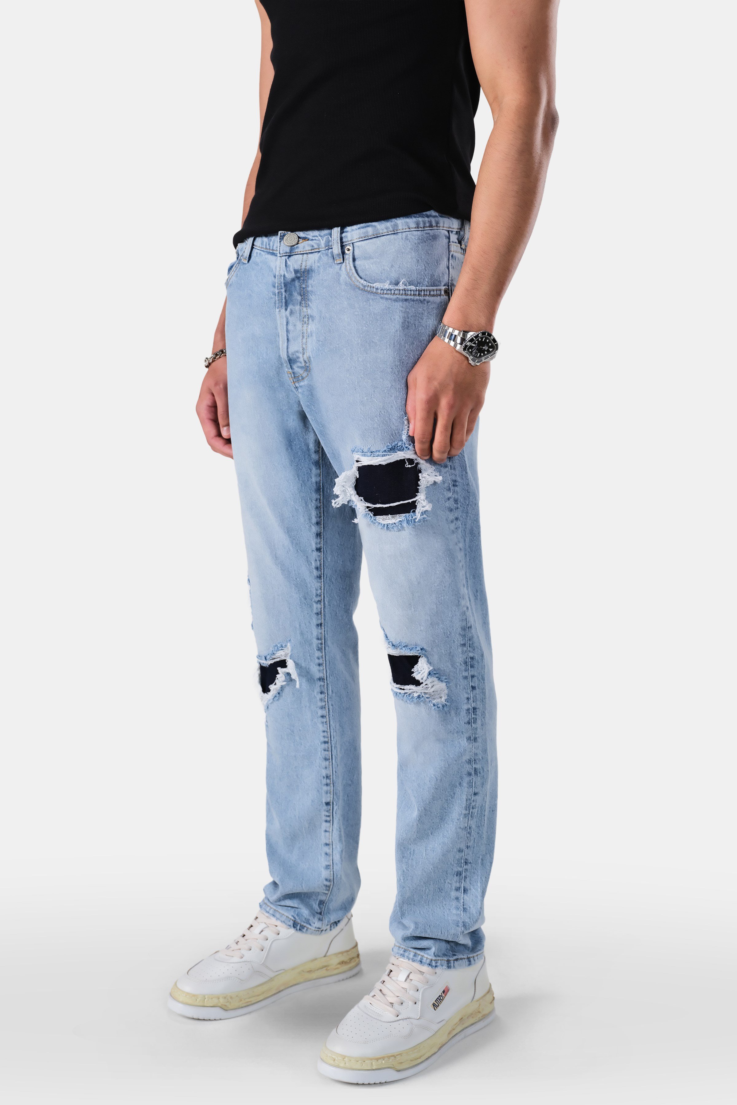 Yırtık Detaylı Regular Fit Jean