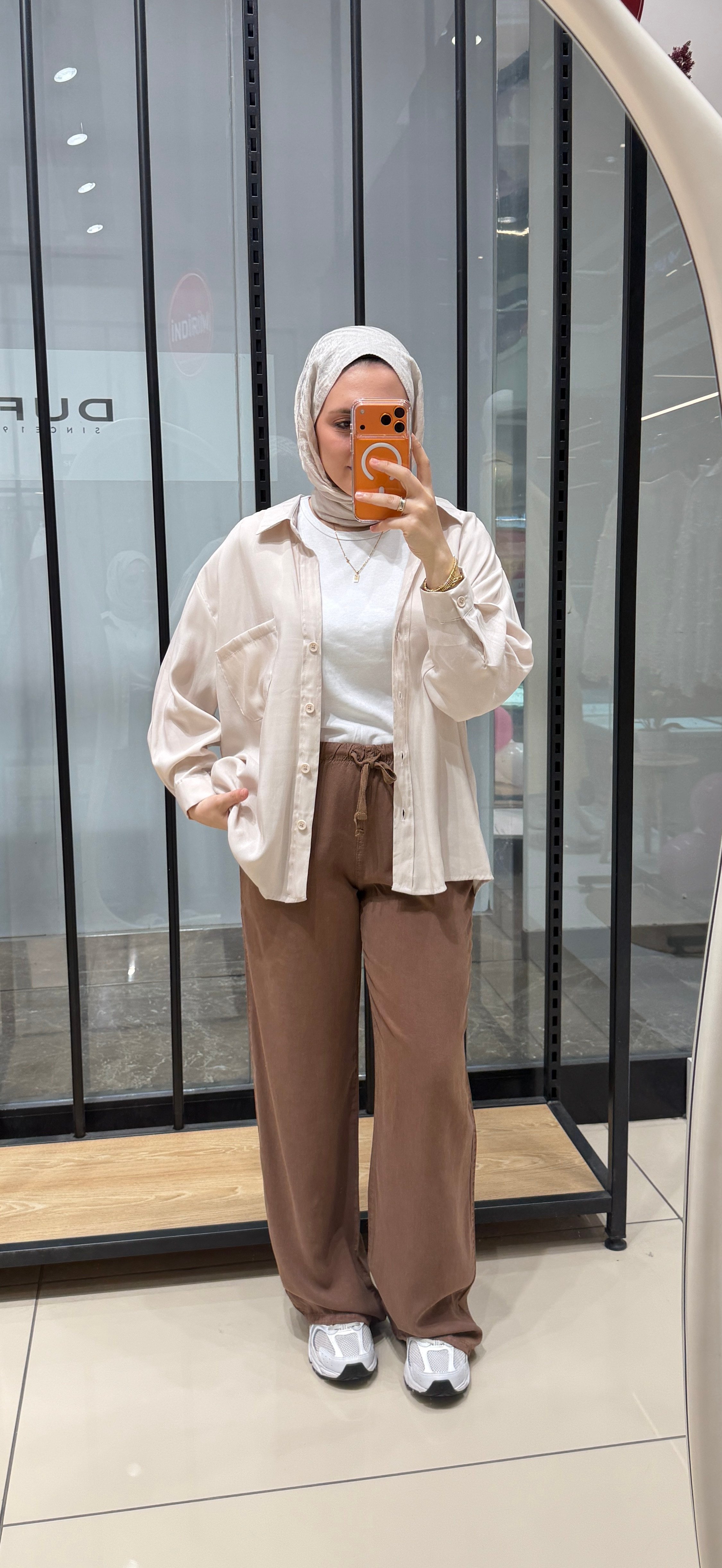 ORTA BEL LASTİKLİ PANTOLON - CAMEL