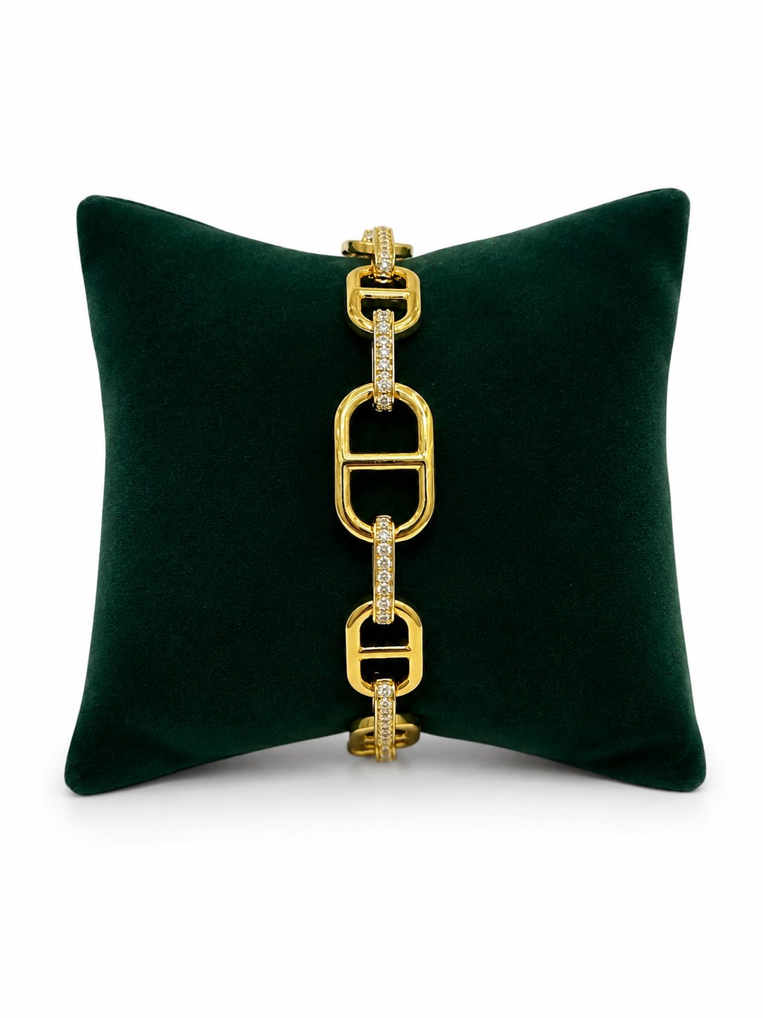 14K Gold Döküm Messy VIP Bileklik (17+2 cm)