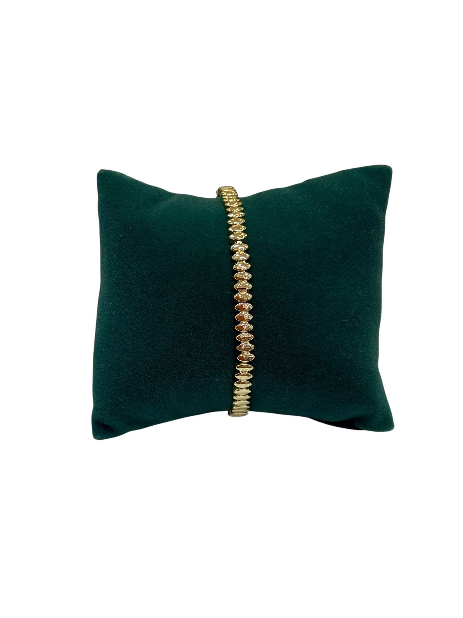14K Gold Renk Çekirdek Model VIP Bileklik (17+2 cm)