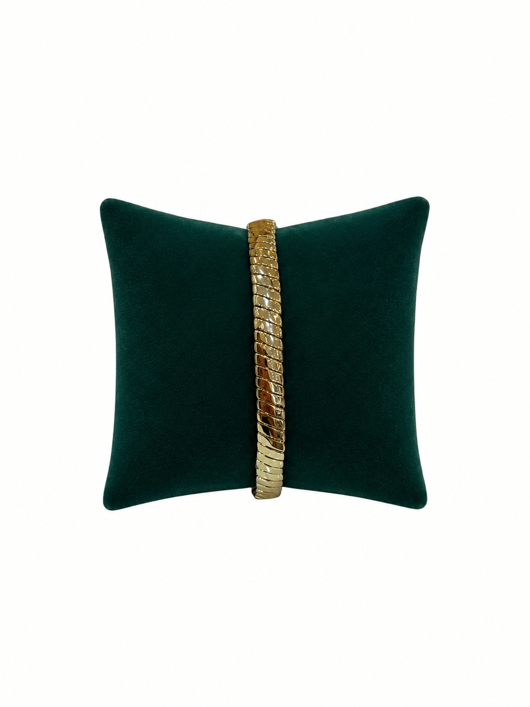 14K Gold Renk Düz İtalyan Ezme VIP Bileklik (17+2 cm)