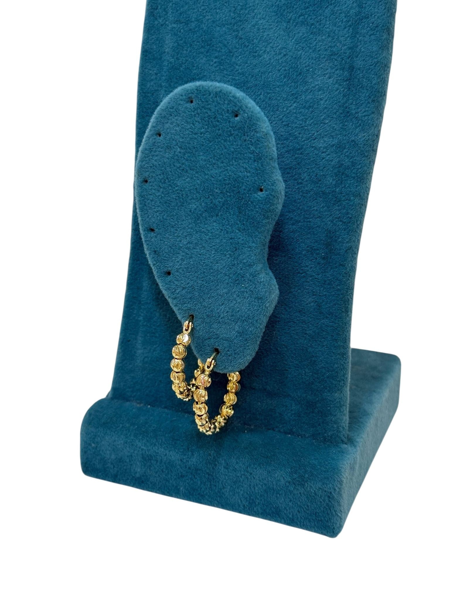 14K Gold Renk Orta Boy Dorika VIP Küpe (2 CM)