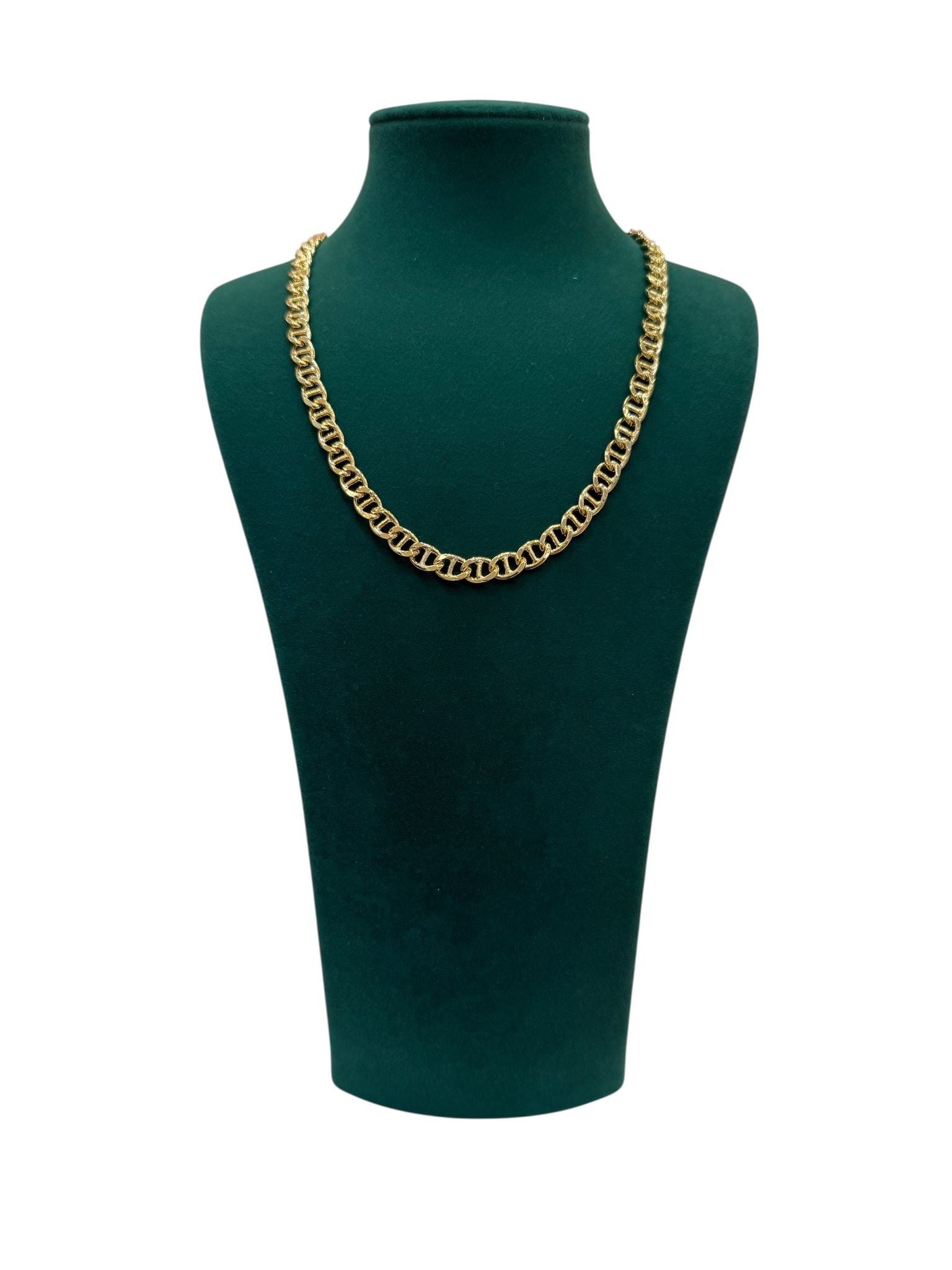 14K Gold Renk Tasarım VIP Zincir Kolye (45 CM)