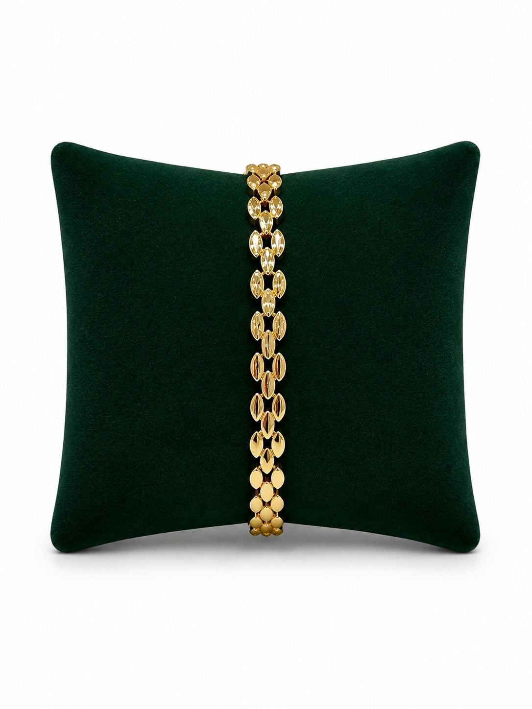 14K Gold Sade Yılan Desen VIP Bileklik (17+2 cm)