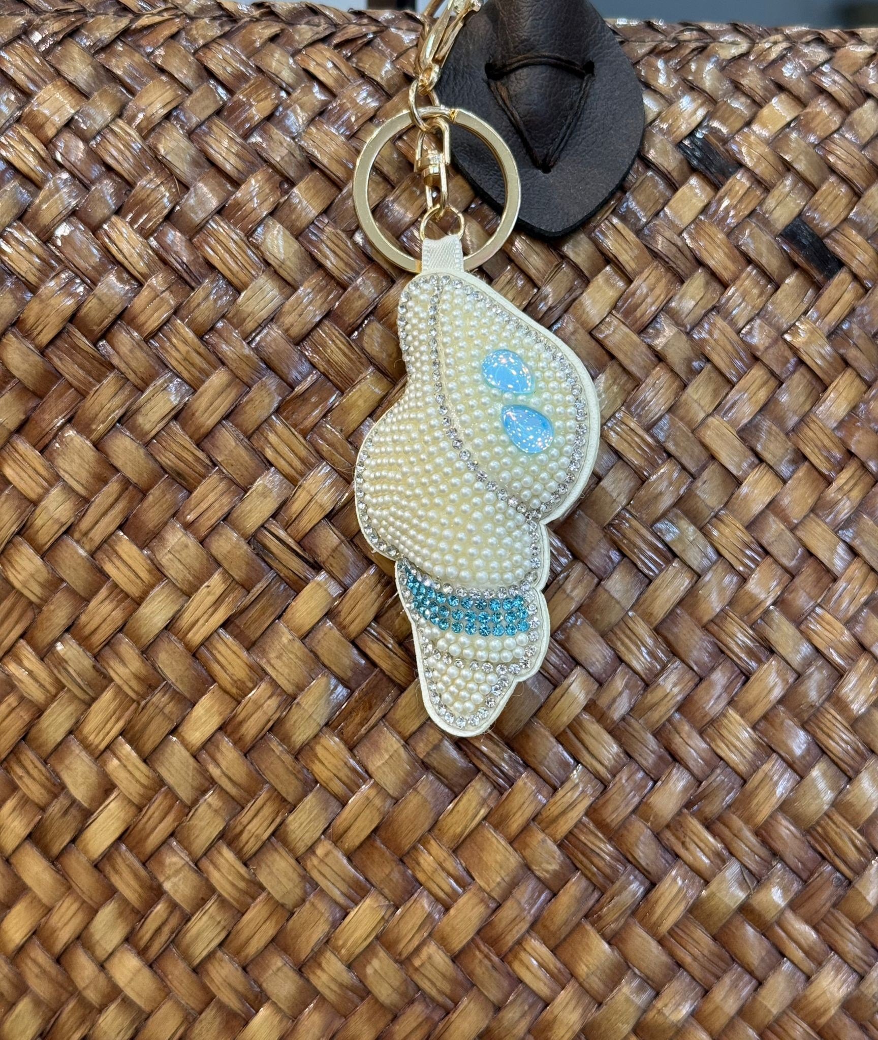 İstiridye Anahtarlık ve Çanta Charmı (8 cm)