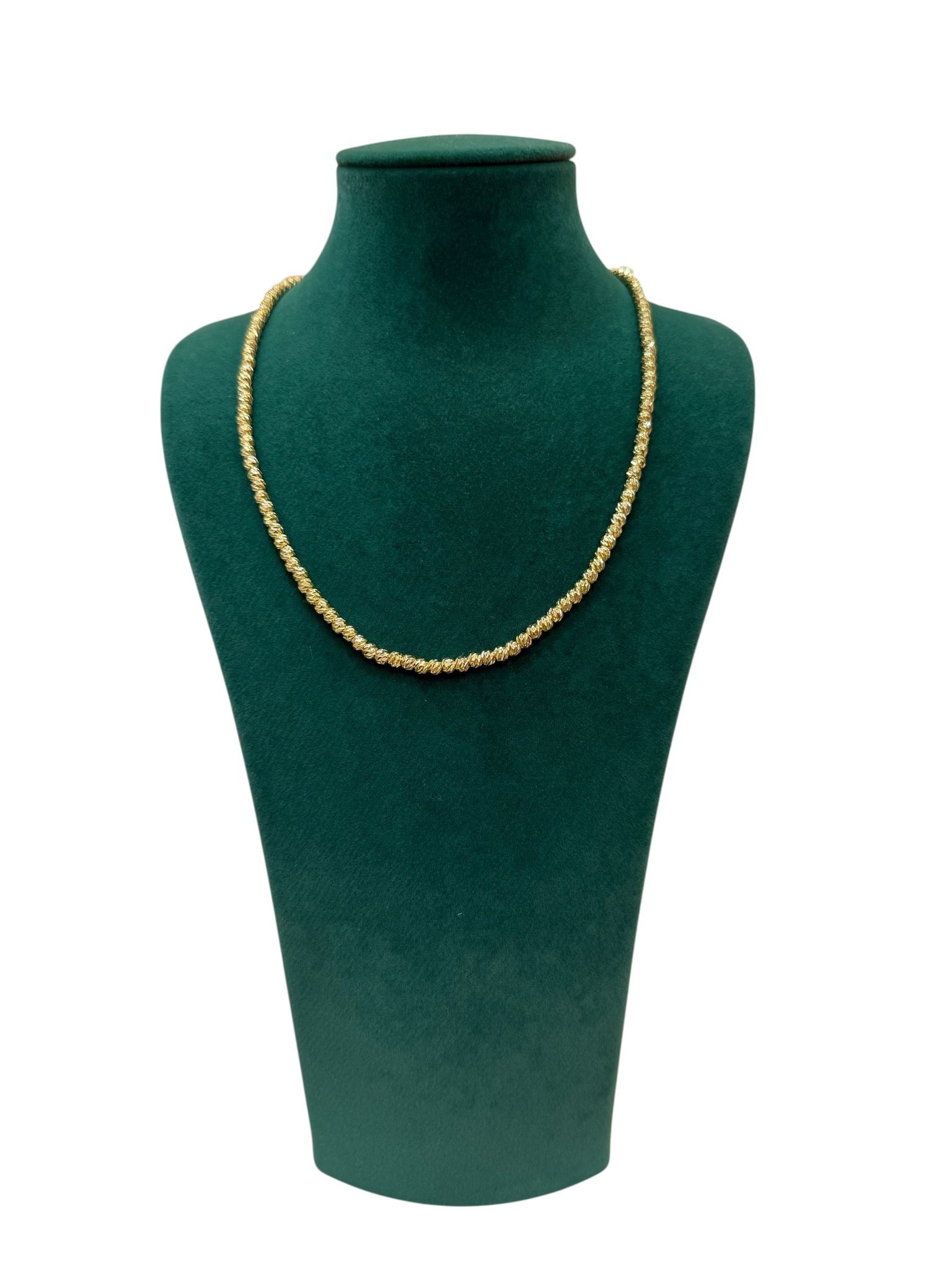 VIP Dorika Zincir Kolye – 14K Gold Renk (45 CM+5 CM)