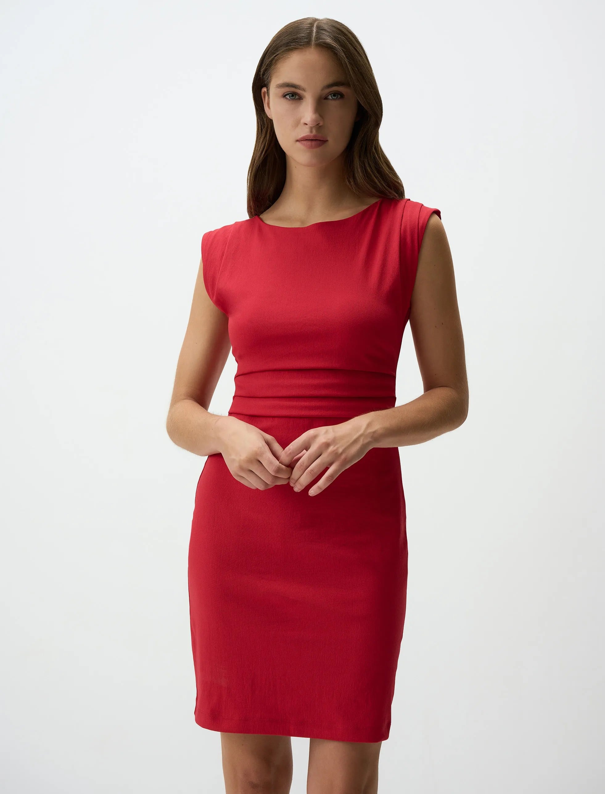 Kırmızı Örme Elbise