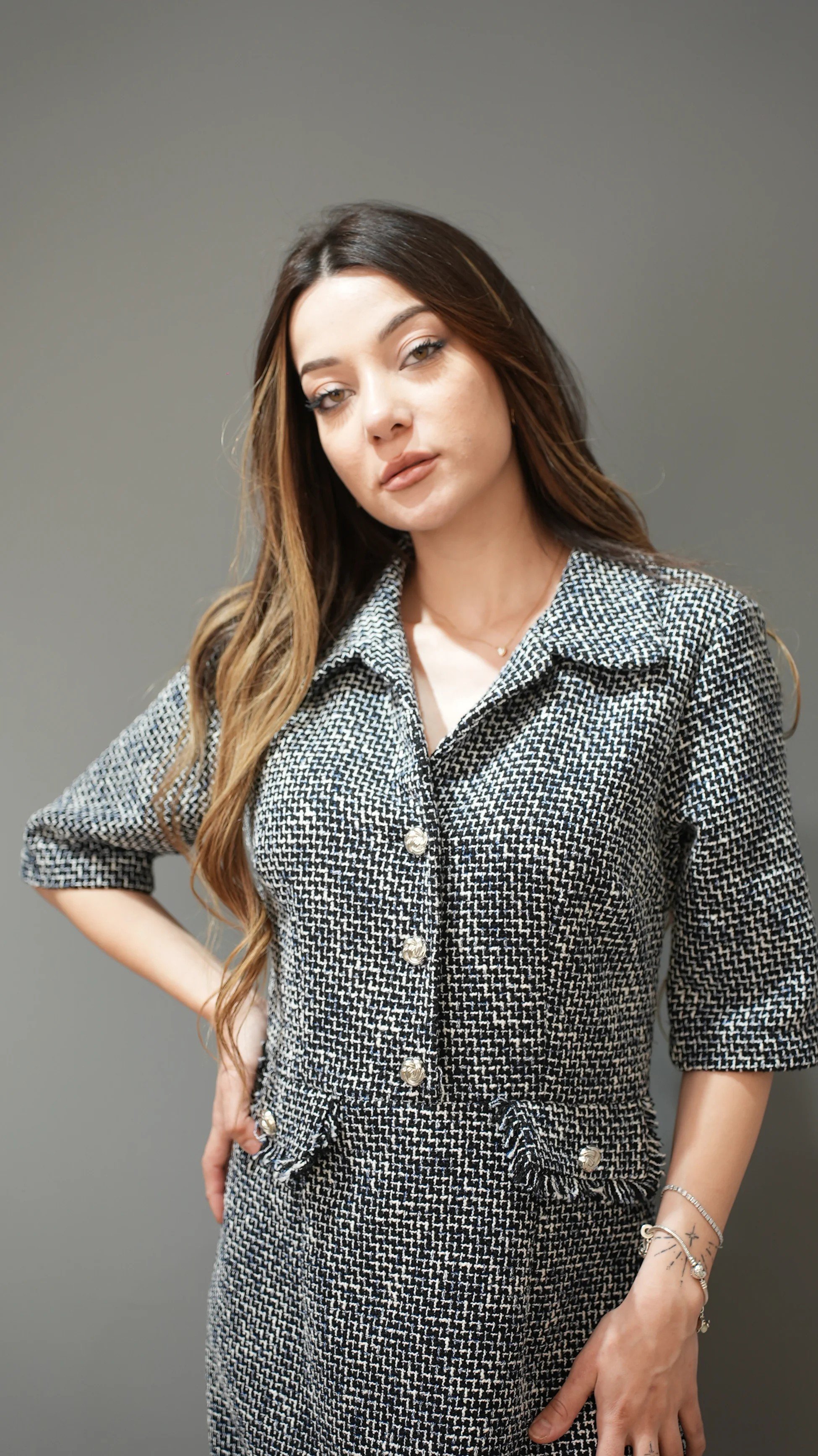 Kısa Kol Cep Detay Elbise