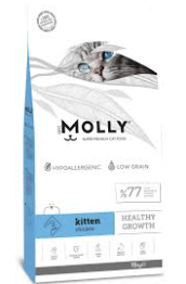 MOLLY YETİŞKİN TAVUK VE ANCHOVY 15KG YAVRU KEDİ