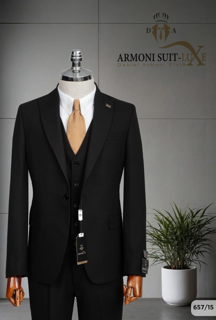 SLIM FIT TAKIM ELBİSE YELEKLİ