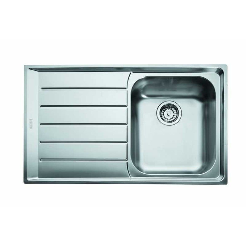Franke NEX 611 Paslanmaz Çelik Evye, Inox, Sol Damlalık, Tezgah Üstü, 86x51 cm