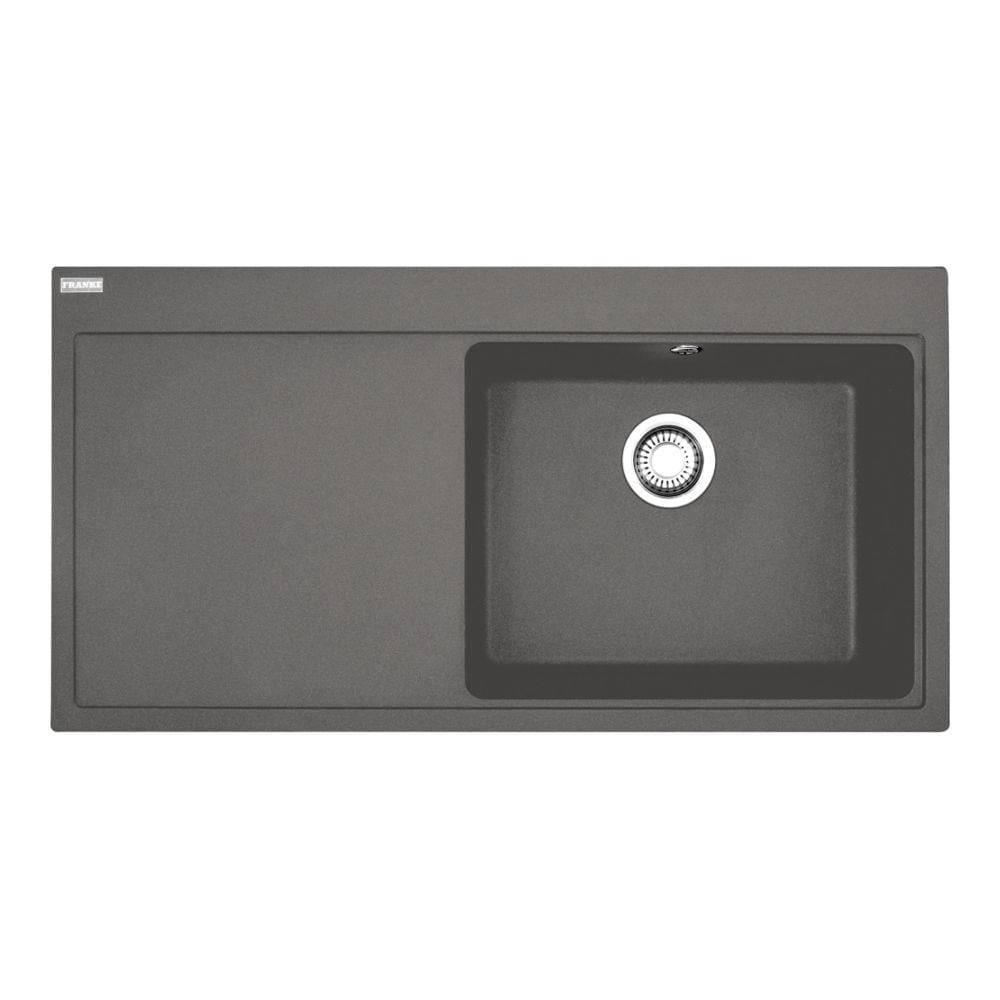 Franke MTG 611-100 Granit Evye, Stone Grey Renk, Sol Damlalık, Tezgah Üstü, 100x51 cm