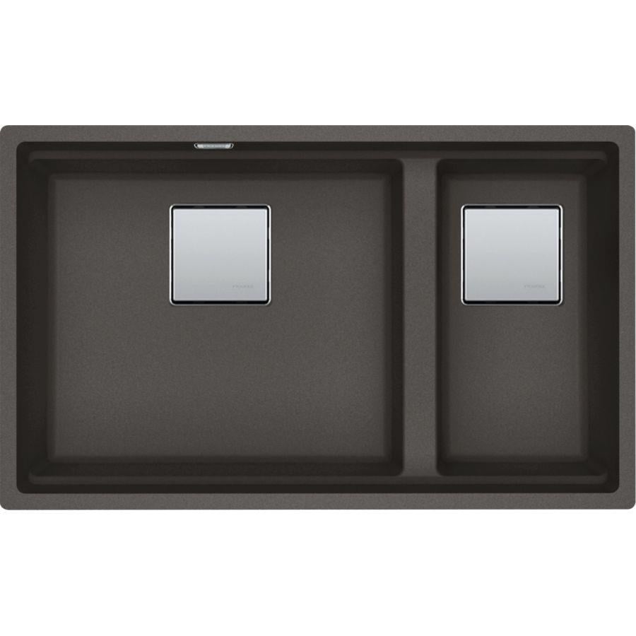 Franke KNG 120 Granit Evye, Slate Grey, 1.5 Hazneli, Tezgah Altı, 72x42 cm