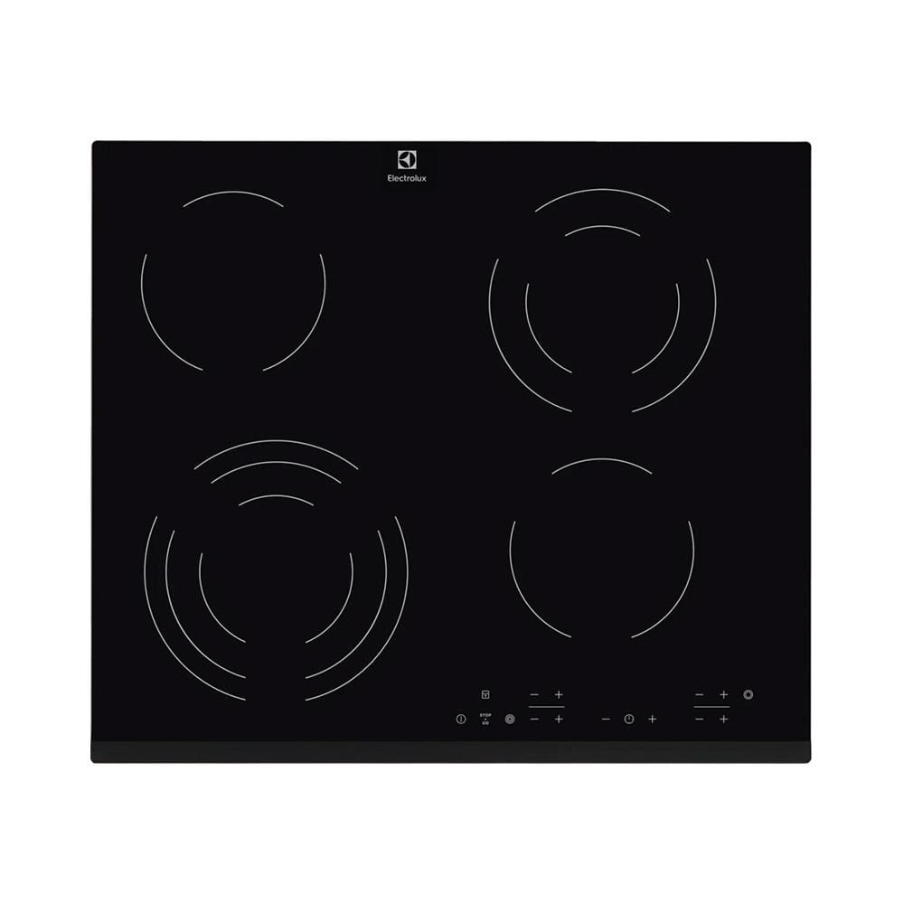 Electrolux EHF6343FOK Ankastre Elektrikli Cam Ocak, 60cm, Siyah
