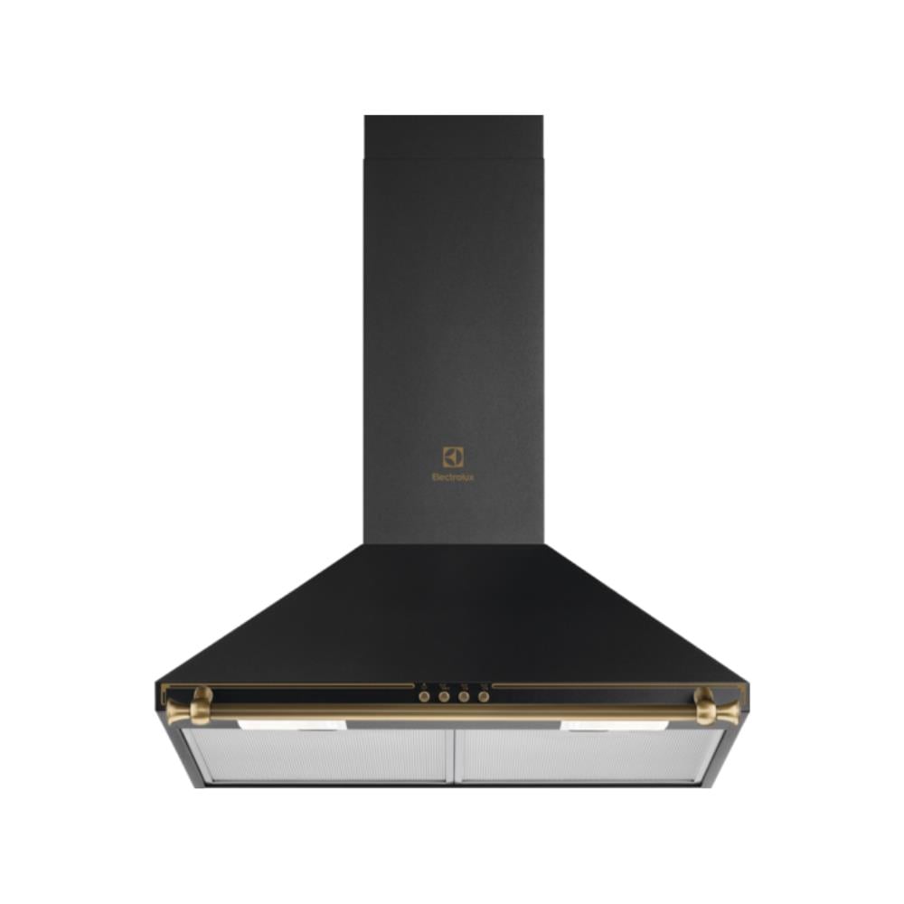 Electrolux EFC226R Ankastre Davlumbaz, Rustik Model, Duvar Tipi, Siyah Renk, 60 cm