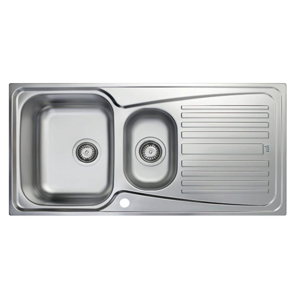 Teka INFANT 60 1B 1D Çelik Evye, Sağ Damlalıklı, Parlak Yüzey, Tezgah Üstü, 100x50 cm