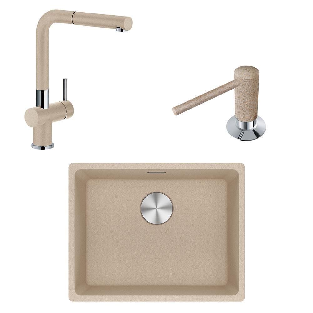 Franke Maris MRG 110-52 Üçlü Set, Avena renk, Evye - Armatür - Sıvı sabunluk